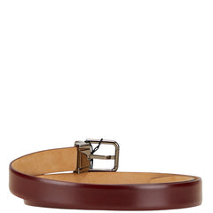 ドルチェアンドガッバーナ ベルト ブラウン シルバー レザー メタル レディース DOLCE&GABBANA 【中古】