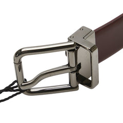 ドルチェアンドガッバーナ ベルト ブラウン シルバー レザー メタル レディース DOLCE&GABBANA 【中古】