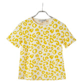 ディオール レオパード 半袖Tシャツ サイズ:12 イエロー ベージュ コットン レディース Dior 【中古】
