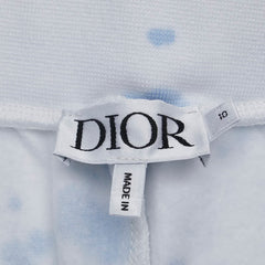 ディオール タイダイ柄 パンツ ハーフパンツ サイズ:10 ホワイト ライトブルー コットン ポリウレタン レディース Dior 【中古】
