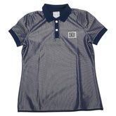 シャネル スポーツライン ココマーク ポロシャツ サイズ:36 P25320V16069 ネイビー シルバー グレー レディース CHANEL 【中古】