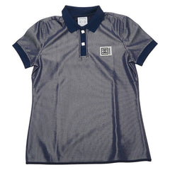 シャネル スポーツライン ココマーク ポロシャツ サイズ:36 P25320V16069 ネイビー シルバー グレー レディース CHANEL 【中古】