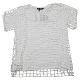 ドルチェアンドガッバーナ ヘンリーネック レイヤード Tシャツ サイズ:48 ホワイト コットン メンズ DOLCE&GABBANA 【中古】