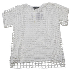 ドルチェアンドガッバーナ ヘンリーネック レイヤード Tシャツ サイズ:48 ホワイト コットン メンズ DOLCE&GABBANA 【中古】