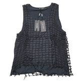 ドルチェアンドガッバーナ メッシュ レイヤード タンクトップ サイズ:48 ダークグレー コットン メンズ DOLCE&GABBANA 【中古】