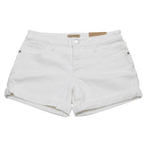 バーバリー ショートパンツ ローライズ サイズ:W26 ホワイト コットン レディース BURBERRY 【中古】