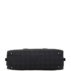 シャネル ニュートラベルライン ココマーク ミニボストンバッグ ハンドバッグ ブラック ナイロン レザー レディース CHANEL 【中古】