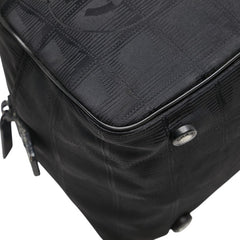 シャネル ニュートラベルライン ココマーク ミニボストンバッグ ハンドバッグ ブラック ナイロン レザー レディース CHANEL 【中古】