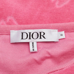 ディオール CDロゴ キッズ ワンピース サイズ:10 ピンク コットン レディース Dior 【中古】