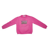 ディオール ロゴ セーター ニット サイズ:8 ピンク ウール レディース Dior 【中古】