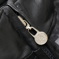 フェンディ ズッカ ジャケット ノースリーブ パンツ セットアップ サイズ:M ブラック コットン レザー レディース FENDI 【中古】