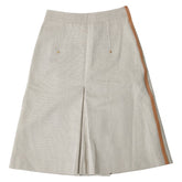 バーバリー スカート フレアスカート サイズ:38 ベージュ ブラウン コットン レディース BURBERRY 【中古】