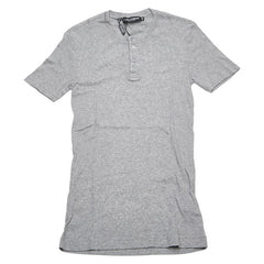 ドルチェアンドガッバーナ ヘンリーネック Tシャツ サイズ:48 グレー コットン メンズ DOLCE&GABBANA 【中古】