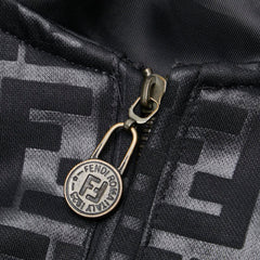 フェンディ ズッカ ノースリーブワンピース サイズ:L ブラック ポリエステル ポリアミド レディース FENDI 【中古】