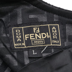 フェンディ ズッカ ノースリーブワンピース サイズ:L ブラック ポリエステル ポリアミド レディース FENDI 【中古】