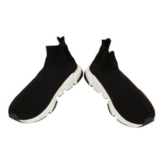 バレンシアガ スピードトレーナー スニーカー サイズ:27 ブラック ファブリック メンズ BALENCIAGA 【中古】
