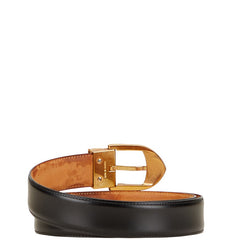 ルイ ヴィトン サンチュール クラシック ベルト M6883U ブラック ゴールド レザー メッキ メンズ LOUIS VUITTON 【中古】