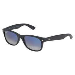 レイバン NEW WAYFARER サングラス RB2132 ブラック ブルー プラスチック メンズ Ray-Ban 【中古】