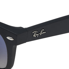 レイバン NEW WAYFARER サングラス RB2132 ブラック ブルー プラスチック メンズ Ray-Ban 【中古】