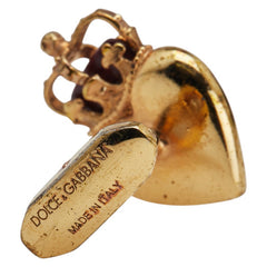 ドルチェアンドガッバーナ ハート モチーフ カフス ゴールド レッド メッキ レディース DOLCE&GABBANA 【中古】