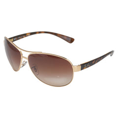 レイバン ティアドロップ サングラス RB3386 ゴールド ブラウン メッキ プラスチック メンズ Ray-Ban 【中古】