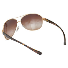 レイバン ティアドロップ サングラス RB3386 ゴールド ブラウン メッキ プラスチック メンズ Ray-Ban 【中古】