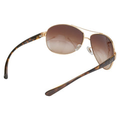 レイバン ティアドロップ サングラス RB3386 ゴールド ブラウン メッキ プラスチック メンズ Ray-Ban 【中古】