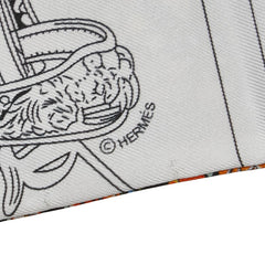 エルメス ツイリー BRIDES de GALA en Fleurs ブリッド ドゥ ガラ アン フルール スカーフ ブラック ホワイト マルチカラー シルク レディース HERMES 【中古】