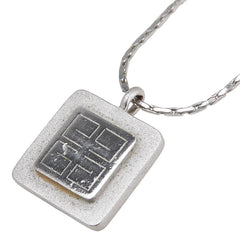 ジバンシー 4G ロゴプレート ネックレス シルバー メタル レディース Givenchy 【中古】