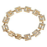 ジバンシー Gロゴ ブレスレット ゴールド メッキ ラインストーン レディース Givenchy 【中古】