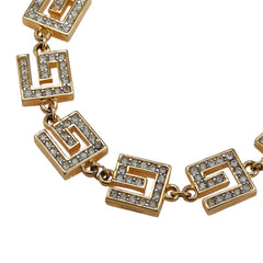 ジバンシー Gロゴ ブレスレット ゴールド メッキ ラインストーン レディース Givenchy 【中古】