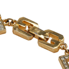 ジバンシー Gロゴ ブレスレット ゴールド メッキ ラインストーン レディース Givenchy 【中古】