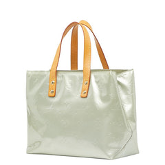 ルイ ヴィトン モノグラム ヴェルニ リードPM ハンドバッグ M91145 グリ シルバー パテントレザー レディース LOUIS VUITTON 【中古】