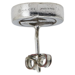 グッチ インターロッキングG スタッドピアス 片耳 SV925 シルバー レディース GUCCI 【中古】