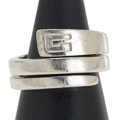 グッチ Gロゴ スネーク スパイラル リング 指輪 #18 SV925 シルバー レディース GUCCI 【中古】