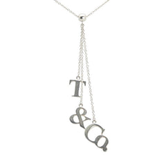 ティファニー T&Co. ロゴ ネックレス SV925 シルバー レディース TIFFANY&Co. 【中古】