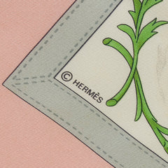エルメス カレ90 COSTUMES CIVILS ACTUELS 現代市民の服装 スカーフ ピンク ベージュ マルチカラー シルク レディース HERMES 【中古】