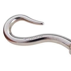 エルメス ジャンボ ブレスレット チョーカー ブラウン シルバー レザー メタル レディース HERMES 【中古】