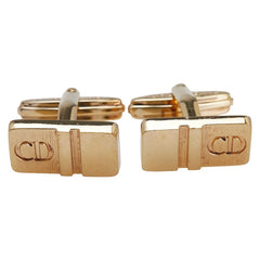ディオール CDロゴ カフス ゴールド メッキ メンズ Dior 【中古】