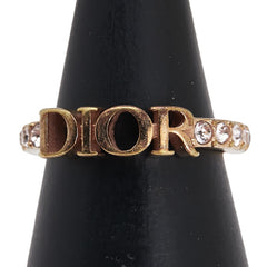 ディオール リング 指輪 ゴールド メッキ ラインストーン レディース Dior 【中古】