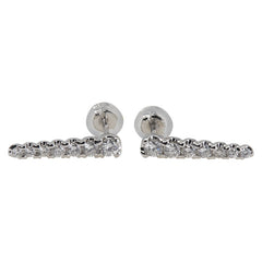 Pt900 プラチナ ダイヤ0.55ct スタッドピアス レディース 【中古】