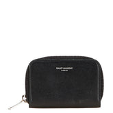 サンローラン ラウンドファスナー コインケース 小銭入れ 506522 ブラック レザー レディース SAINT LAURENT 中古