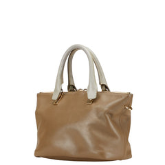 クロエ ベイリー ハンドバッグ ショルダーバッグ 2WAY グレージュ グレー レザー レディース Chloe 【中古】