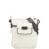 ロエベ アナグラム ショルダーバッグ ホワイト ブラウン PVC レザー レディース LOEWE 【中古】