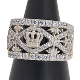 ジャスティンデイビス 王冠 モチーフ リング 指輪 SV925 シルバー メンズ Justin Davis 【中古】