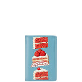 バリー ケーキデザイン パスポートケース ブルー マルチカラー レザー レディース BALLY 【中古】