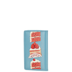 バリー ケーキデザイン パスポートケース ブルー マルチカラー レザー レディース BALLY 【中古】