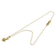 ジバンシー ハート ラインストーン ネックレス ゴールド メッキ レディース Givenchy 【中古】