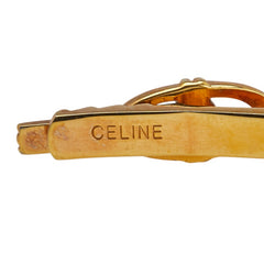 セリーヌ マカダム トリオンフ タイピン ゴールド メッキ メンズ CELINE 【中古】