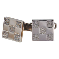 ロエベ アナグラム カフス シルバー メタル メンズ LOEWE 【中古】